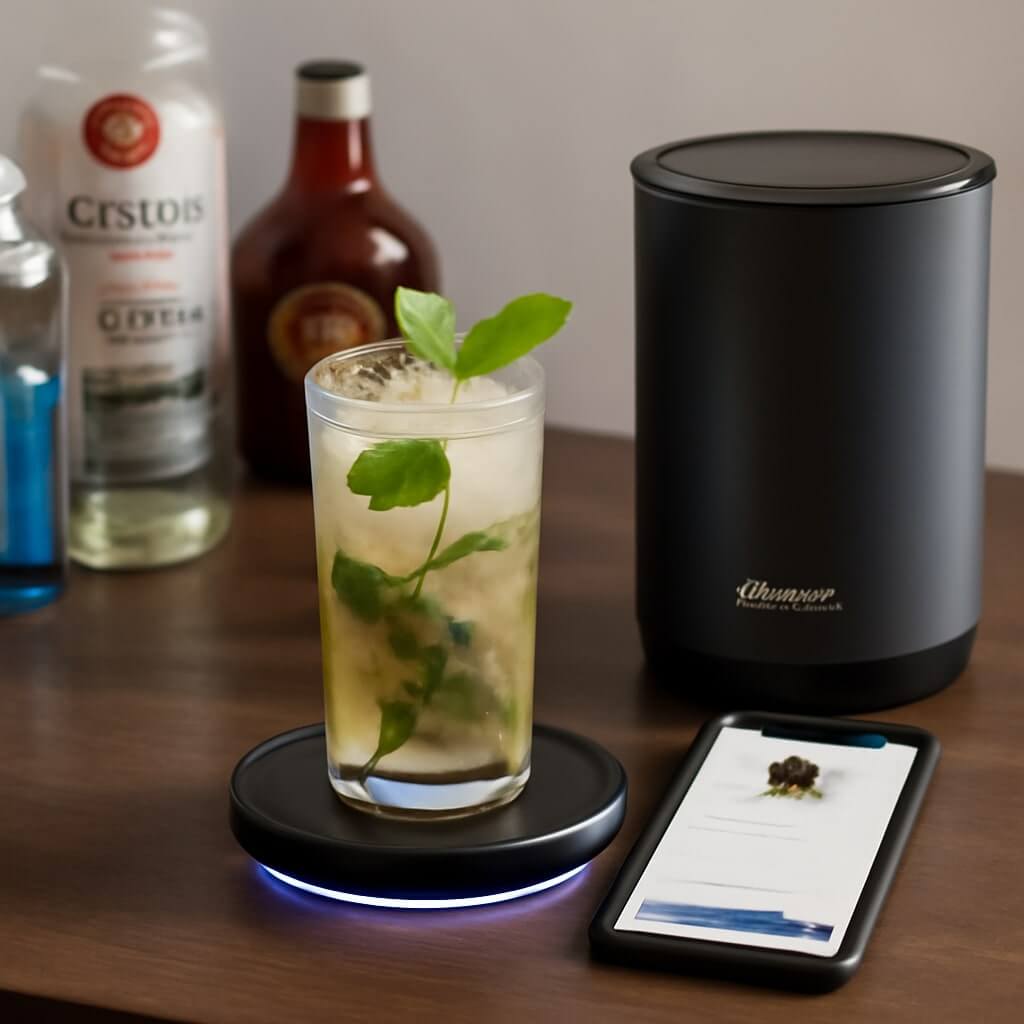 Barsys: Bringing the Bar Home with App-Controlled Smart Coaster and Mixer
